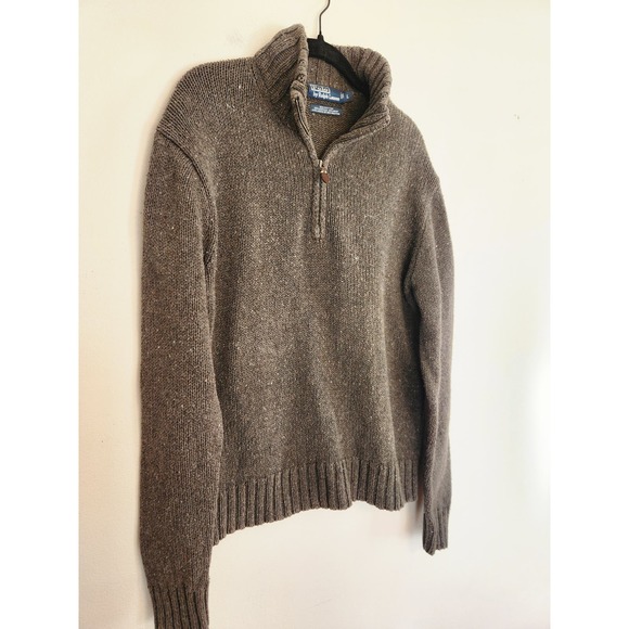 Polo Ralph Lauren Other - Polo by Ralph Lauren Olive Green Quarter Zip Sweater